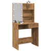 Schminktisch mit LED Flintoaca 74,5x40x141cm (Artisan Eiche)