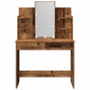 Alter Holzschminktisch mit LED-Beleuchtung Valadea 96x40x142cm