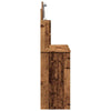 Alter Holzschminktisch mit LED-Beleuchtung Valadea 96x40x142cm