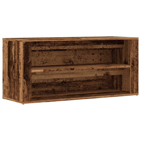 Schuhregal Hore 100x35x45cm (Altholz, Holz)