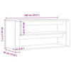 Schuhregal Hore 100x35x45cm (Altholz, Holz)
