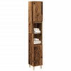 Alter Holz-Badschrank Arturo 30x30x190cm (Holz)