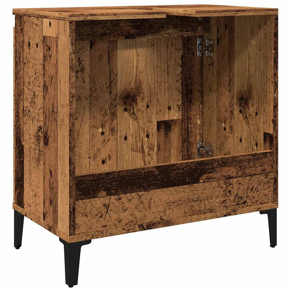 Waschtischunterschrank Francoise 58x33x60cm (Altholz, Holz)