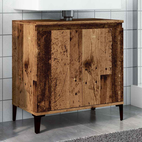 Waschtischunterschrank Francoise 58x33x60cm (Altholz, Holz)