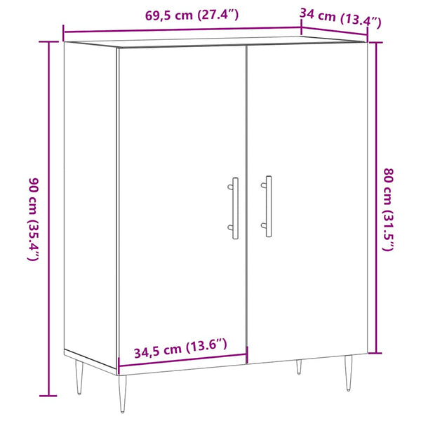 Alte Holzkommode Olta 69,5x34x90cm (Holz)
