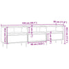 Altes TV-Möbel Keyork 150x30x44,5cm (Holz)