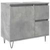 Betongrauer Waschbeckenunterschrank Papava 65x33x60cm (Holz)