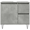 Betongrauer Waschbeckenunterschrank Papava 65x33x60cm (Holz)