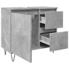 Betongrauer Waschbeckenunterschrank Papava 65x33x60cm (Holz)