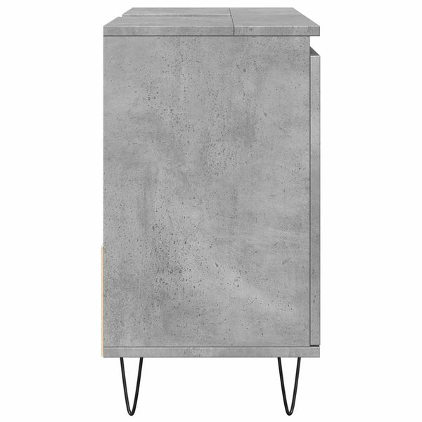 Betongrauer Waschbeckenunterschrank Papava 65x33x60cm (Holz)