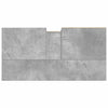 Betongrauer Waschbeckenunterschrank Papava 65x33x60cm (Holz)
