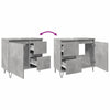 Betongrauer Waschbeckenunterschrank Papava 65x33x60cm (Holz)