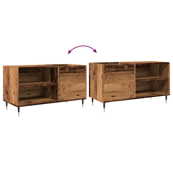 Plattenschrank Dej 84,5x38x48cm (Altholz, Holz)