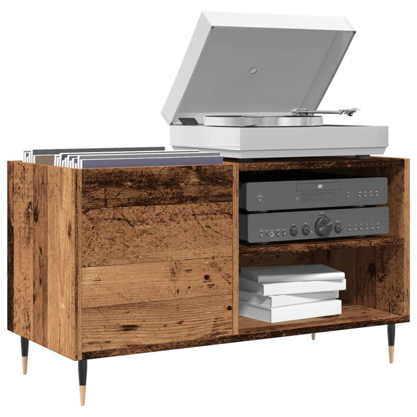 Plattenschrank Dej 84,5x38x48cm (Altholz, Holz)