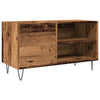 Lp-levyjen säilytyskaappi Demko 84,5x38x48cm (vanha puu, puinen)
