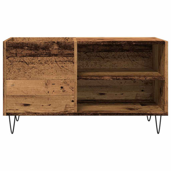 Lp-levyjen säilytyskaappi Demko 84,5x38x48cm (vanha puu, puinen)