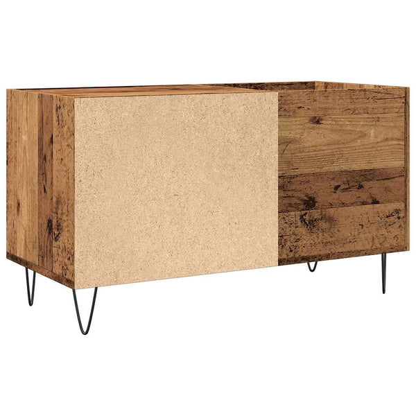 Lp-levyjen säilytyskaappi Demko 84,5x38x48cm (vanha puu, puinen)
