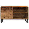 Schallplattenaufbewahrungsschrank Doriean 84,5x38x48cm (Altholz, Holz)