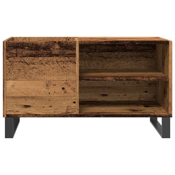 Schallplattenaufbewahrungsschrank Doriean 84,5x38x48cm (Altholz, Holz)
