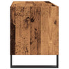 Schallplattenaufbewahrungsschrank Doriean 84,5x38x48cm (Altholz, Holz)