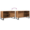 Schallplattenaufbewahrungsschrank Doriean 84,5x38x48cm (Altholz, Holz)