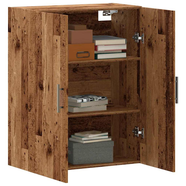 Alter Holz Wandschrank Gross 69,5x34x90cm