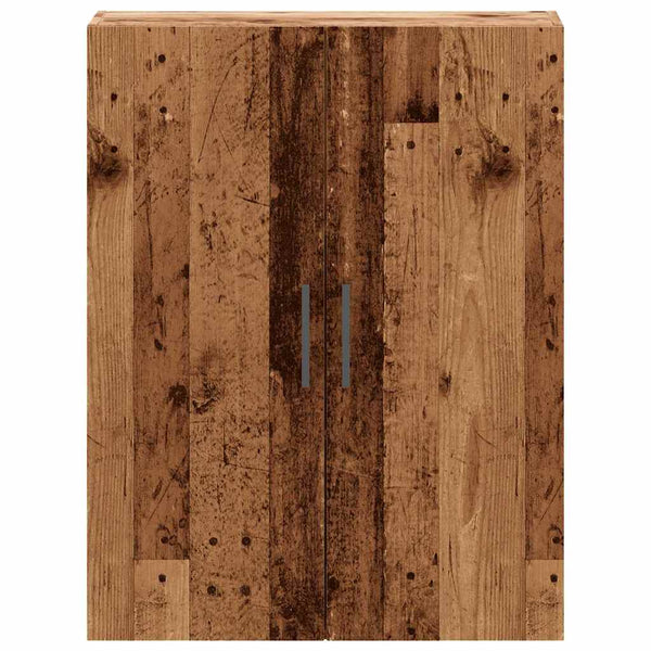 Alter Holz Wandschrank Gross 69,5x34x90cm