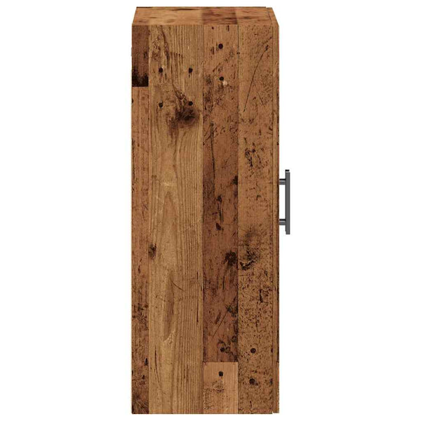 Alter Holz Wandschrank Gross 69,5x34x90cm