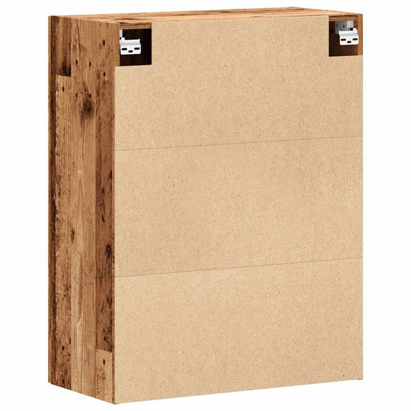 Alter Holz Wandschrank Gross 69,5x34x90cm
