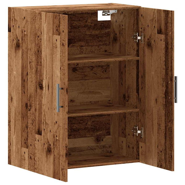 Alter Holz Wandschrank Gross 69,5x34x90cm