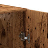 Alter Holz Wandschrank Gross 69,5x34x90cm