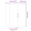 Alter Holz Wandschrank Gross 69,5x34x90cm