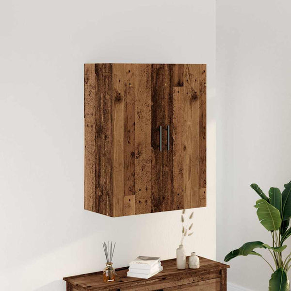 Alter Holz Wandschrank Gross 69,5x34x90cm