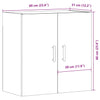 Alte Holz-Wandvitrine Farmarz 60x31x60cm (Holz)