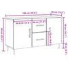 Vanha puu senkki Cg 100x36x60cm (puinen)