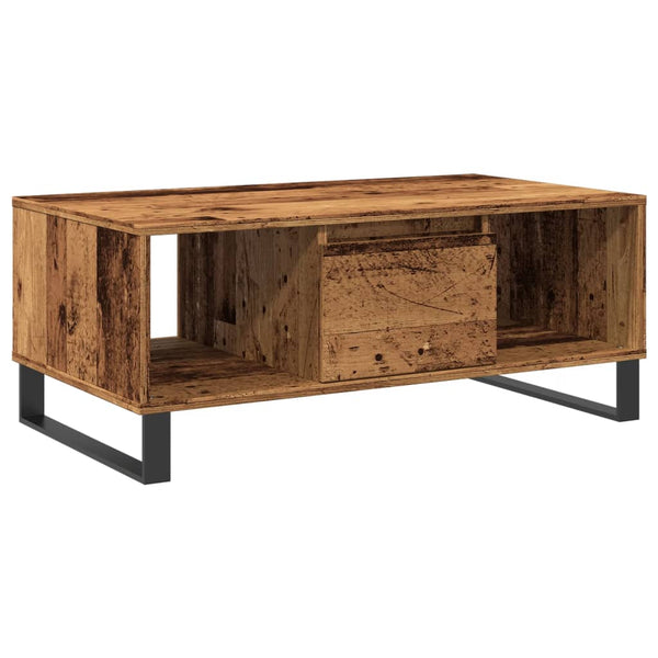 Couchtisch aus Altholz Mvasile 90x50x36,5cm (Holz)
