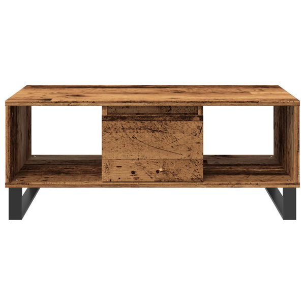 Couchtisch aus Altholz Mvasile 90x50x36,5cm (Holz)