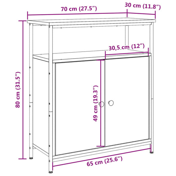 Vanha puu senkki Krysten 70x30x80cm (puinen)