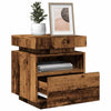 Nachttisch mit LED-Beleuchtung Barber 40x39x48,5cm (2 Stk Altholz)
