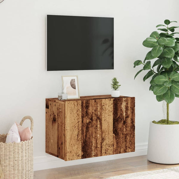 Kincsnicom Vintage Wandmontierter TV-Schrank 60x30x41cm