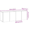 Alte Holz-TV-Schränke Wandmontage Kincsnicom 60x30x41cm (2 Stück)