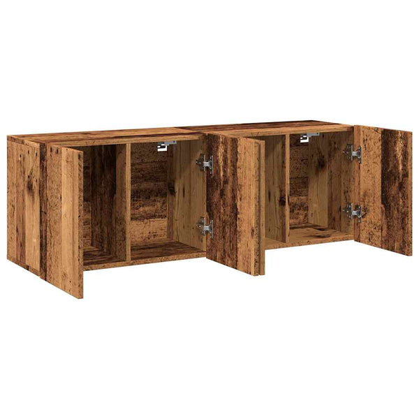 Alte Holz-TV-Schränke Wandmontage Kincsnicom 60x30x41cm (2 Stück)