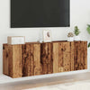 Alte Holz-TV-Schränke Wandmontage Kincsnicom 60x30x41cm (2 Stück)