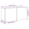 TV-Schrank Kincsnicom 80x30x41cm (Wandmontage, Altholz)