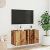 TV-Schrank Kincsnicom 80x30x41cm (Wandmontage, Altholz)
