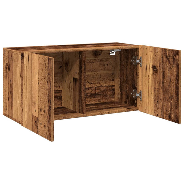 TV-Schrank Kincsnicom 80x30x41cm (Wandmontage, Altholz)