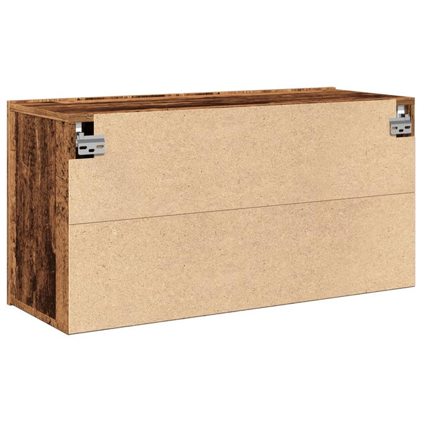 TV-Schrank Kincsnicom 80x30x41cm (Wandmontage, Altholz)