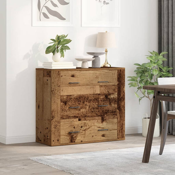 Altes Holz Sideboard Steliana 80x33x70cm (Holz)