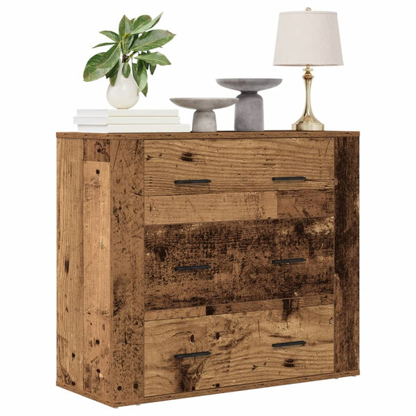 Altes Holz Sideboard Steliana 80x33x70cm (Holz)