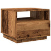 Couchtisch aus Altholz mit LED-Beleuchtung Montanori 50x49x40cm